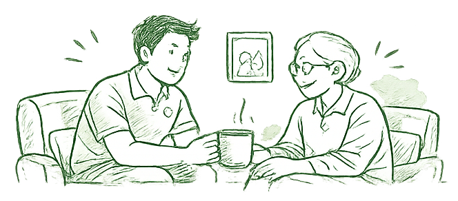 Caregiver visit and companionship